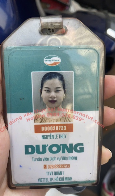 Thẻ nhân viên Nguyễn Lê Thuỳ Dương