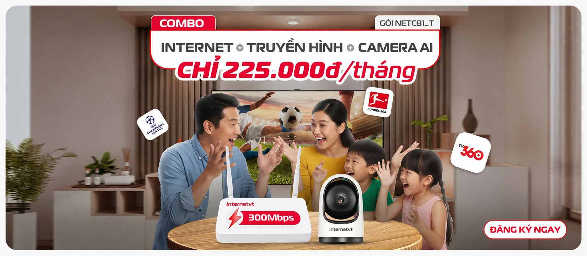 Combo itternet tivi camera 225k